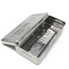 A2Z Scilab Stainless Steel Medical Instrument Box Organizer Perforated Storage Tray w/ Lid - 8Lx4Wx1.5H A2Z-ZR-BOX842-FN